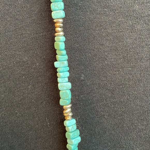 NWT Dakota turquoise necklace with silver beads can be worn many ways - Picture 6 of 7